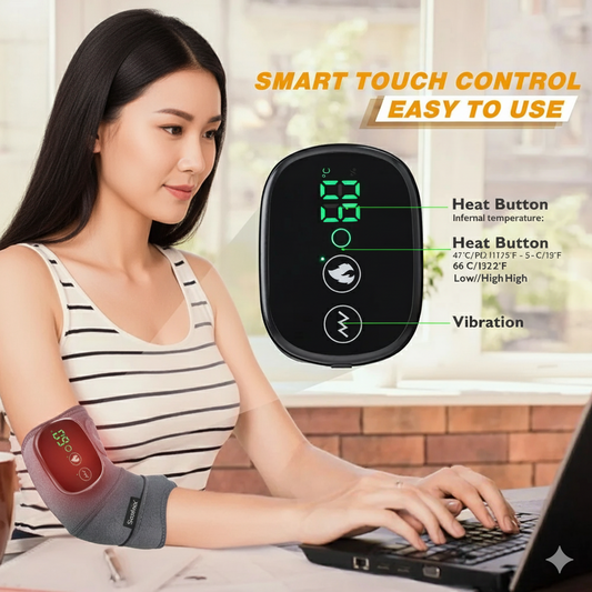 3 in 1 Electric Heating Massage Belt Knee Shoulder Vibrator Hot Compress Joint Physiotherapy Support Brace Arthritis Pain Relief